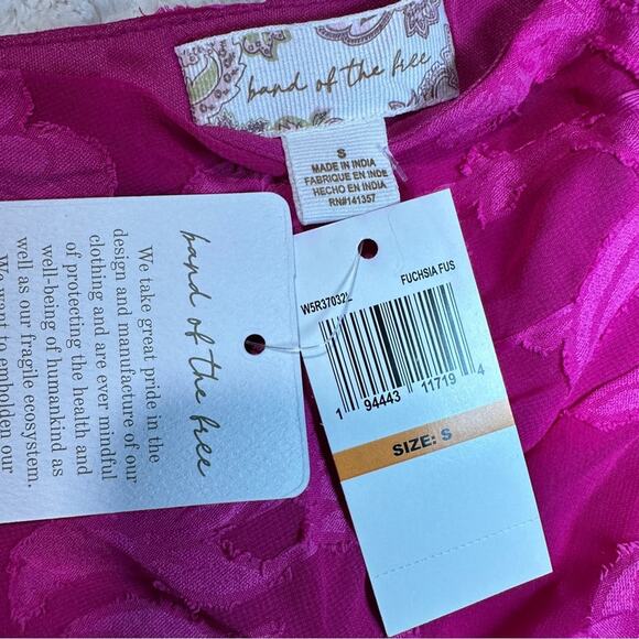 Band of the Free Size S Pink Kiss Me Peplum Tiered Mini Dress Date Night Resort - Picture 8 of 13